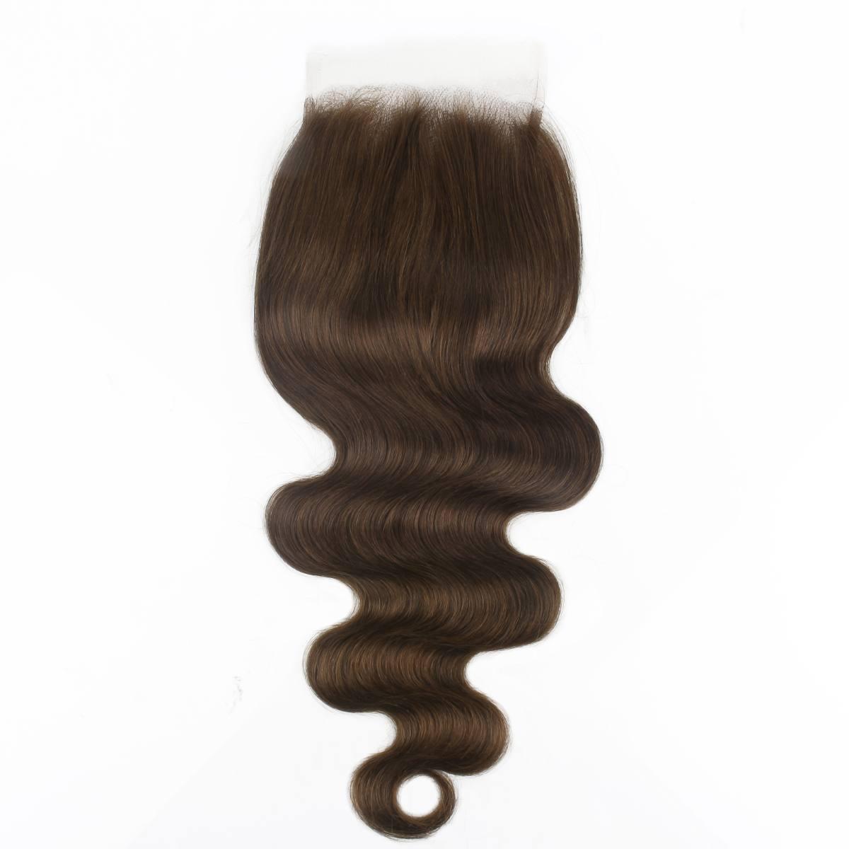 Medium Brown Body Wave 5x5 HD Closure